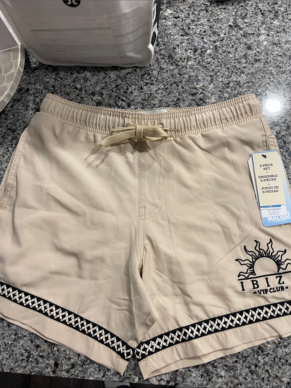 Malibu Beige Swim trunks